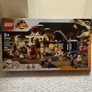 Lego Jurassic World 76948 T.rex & Atrociraptor Dinosaur Breakout 466pcs *USED*